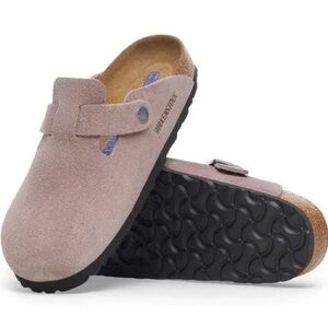Birkenstock Boston Soft Footbed Suede Leather